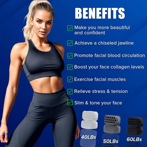 Jawline Silicone Exerciser 2x