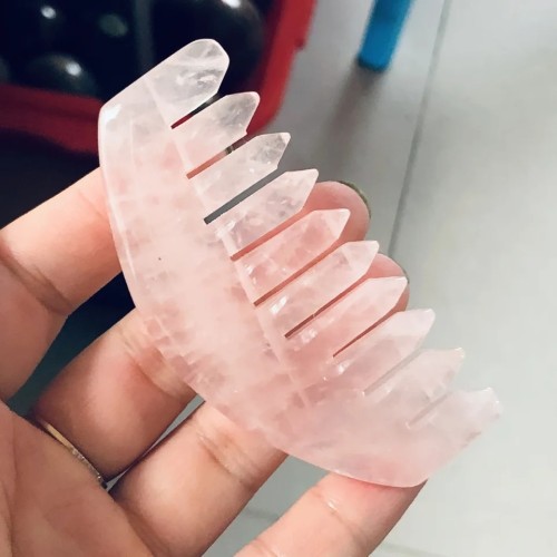 Rose Quartz Comb